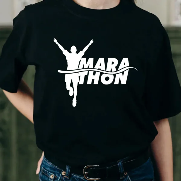 Run Marathon Tshirt - Black 3