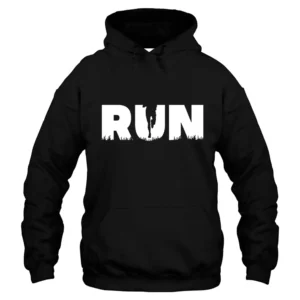 Running Girl Hoodie - Black 2