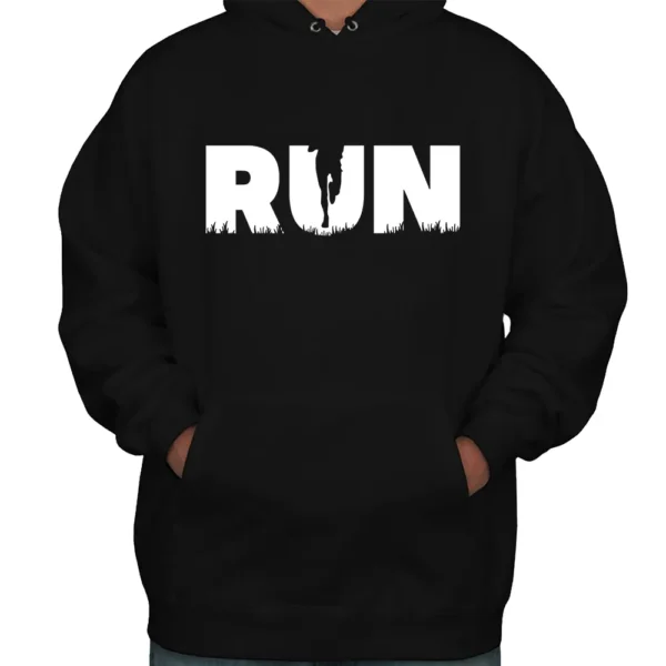 Running Girl Hoodie - Black 2