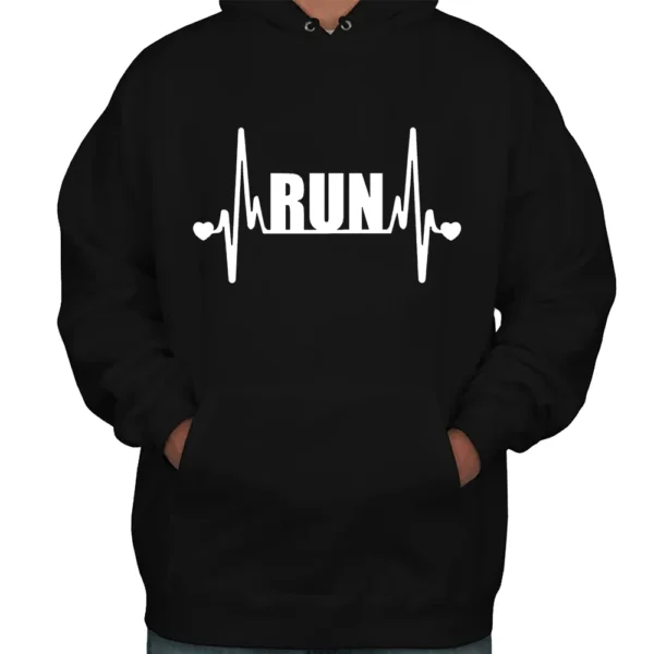 Running Heart Hoodie - Black 4