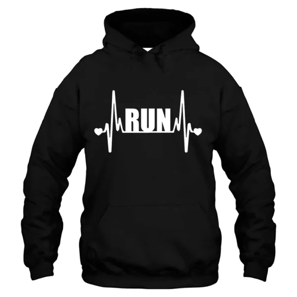 Running Heart Hoodie - Black 4