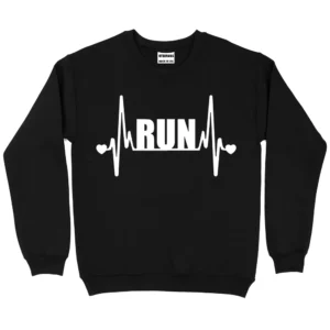 Running Heart Sweatshirt - Black 4