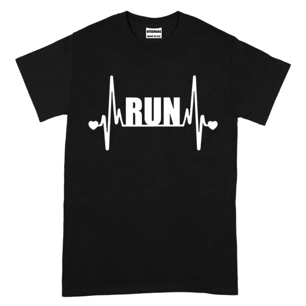 Running Heart Tshirt - Black 4