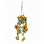 Crochet Hanging Sunflower Accessory Handmade