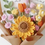 Grand Handmade Crochet Flowers Bouquet - Handmade Everlasting Gift