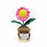 Handmade Crochet Daisy Potted Plant - Eternal Love & Support