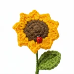 Handmade Crochet Flower Plant Set 3pcs Sunflower/Rose Red/Rose Pink - The Everlasting Bloom