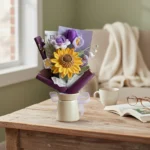 Handmade Crochet Flowers Regal Bloom Bouquet - Timeless Gift