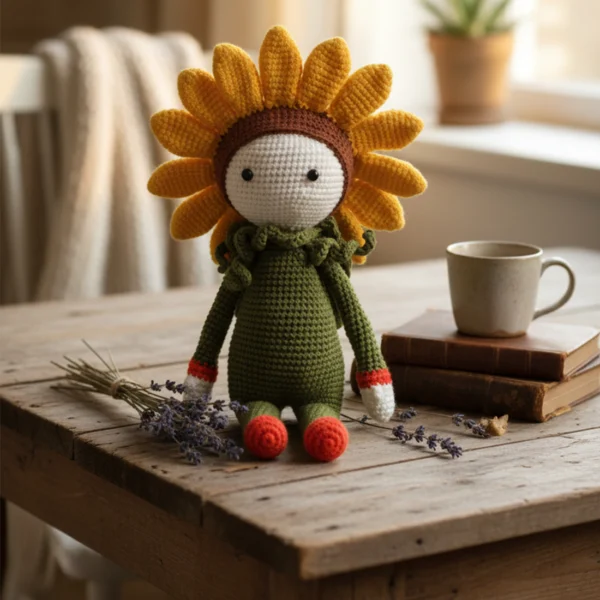 Sunny the Sunflower - Kawaii Amigurumi Plush Toy