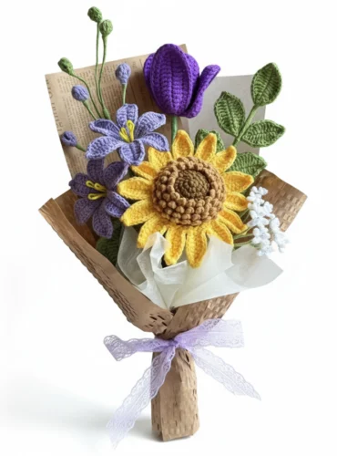 The Everlasting Garden – Handcrafted Crochet Bouquet1
