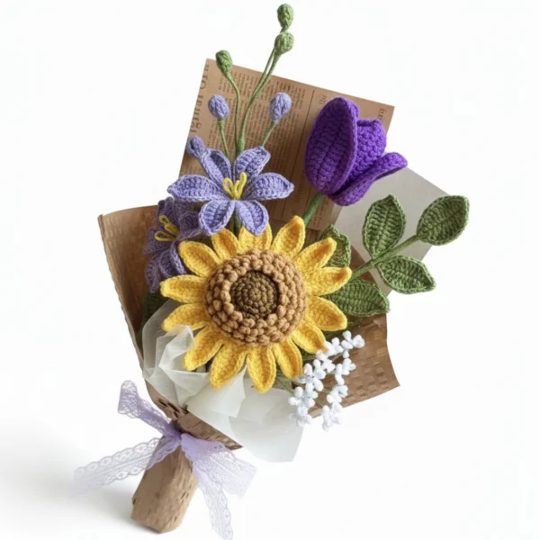 The Everlasting Garden - Handcrafted Crochet Bouquet